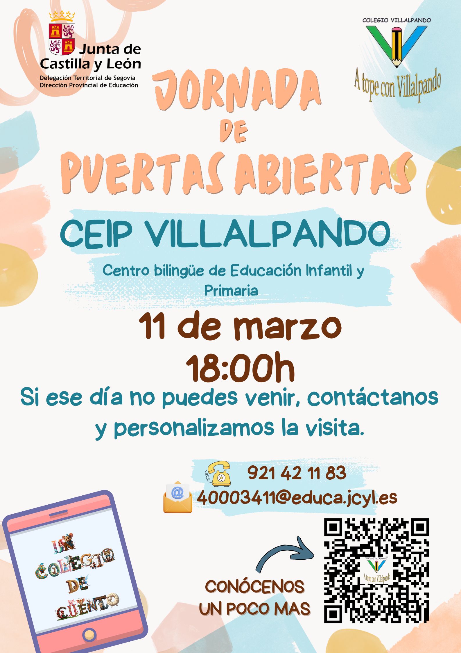 Cartel jornada puertas abiertas